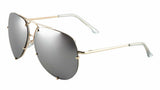 Retro Turbo Floating Lens Aviator Sunglasses