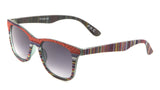 Native American Tribal Print Fabric Square Classic Sunglasses