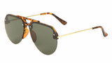 Semi Rimless Luxury Sport Casual Pilot Aviator Sunglasses
