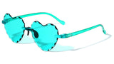 Kids Beveled Heart Shaped Sunglasses