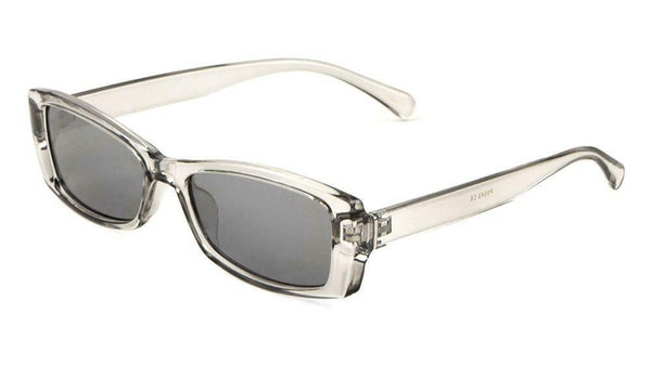 Slim Rectangular Minimal Retro Classic Plastic Mod Sunglasses