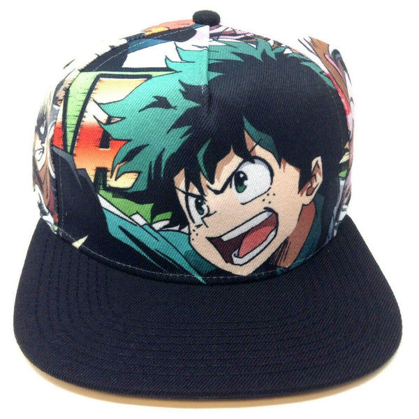 My Hero Academia Characters Big Face Sublimated All Over Print Snapback