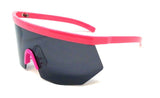 XL Oversized Semi Rimless Shield Wrap Face Sport Sunglasses