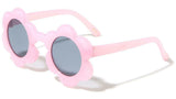 Kids Youth Sunflower Shaped Classic Sunglasses
