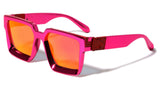 Metallic Oversized Thick Bold Square Luxury Sunglasses