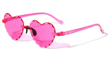 Kids Beveled Heart Shaped Sunglasses