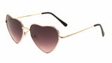 Heart Shaped Lolita Womens Retro Aviator Designer Sunglasses