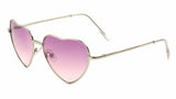 Heart Shaped Lolita Womens Retro Aviator Designer Sunglasses
