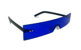 Warhol Slim Rimless Shield One Piece Mono Lens Rectangular Sunglasses