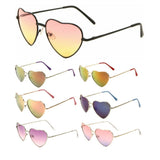 Heart Shaped Lolita Womens Retro Aviator Designer Sunglasses