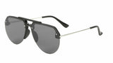 Semi Rimless Luxury Sport Casual Pilot Aviator Sunglasses