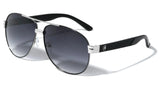 Khan Classic Retro Sport Aviator Sunglasses
