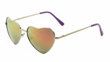 Heart Shaped Lolita Womens Retro Aviator Designer Sunglasses