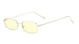 Provost Slim Rectangular Classic Metal Luxury Aviator Sunglasses