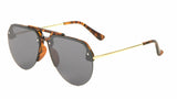 Semi Rimless Luxury Sport Casual Pilot Aviator Sunglasses