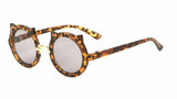 Kitty Cat Ear Kids Youth Round Circle Lens Sunglasses