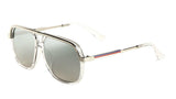 Apex Square Classic Retro Flat Top Aviator Sunglasses