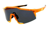 Oversized Semi Rimless Sport Shield Wrap Around Aviator Sunglasses