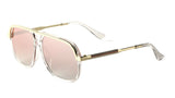 Apex Square Classic Retro Flat Top Aviator Sunglasses