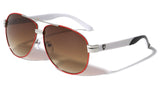 Khan Classic Retro Sport Aviator Sunglasses