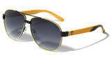 Khan Classic Retro Sport Aviator Sunglasses
