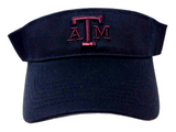 Texas A&M University Aggies Text Logo Black Sun Visor Hat