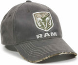 Dodge RAM Realtree Camo 3D Embroidered Logo Adjustable Curved Bill Hat