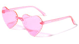 Kids Beveled Heart Shaped Sunglasses