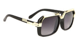 Gazelle Deluxe Square Luxury Retro Hip Hop Sunglasses