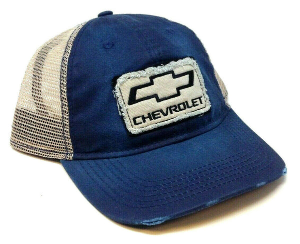 Chevrolet Chevy Performance Bowtie Logo Curved Bill Adjustable Mesh Trucker Hat