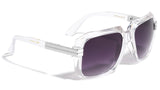 Gazelle Emcee Square Oversized Hip Hop Luxury Aviator Sunglasses