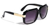 Gazelle Emcee Square Oversized Hip Hop Luxury Aviator Sunglasses