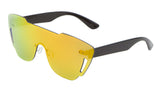 Sobe Rimless Shield Mono One Piece Lens Futuristic Sunglasses