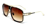 Gazelle Tycoon Hip Hop Square Luxury Aviator Sunglasses