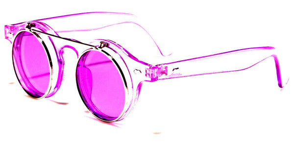 Capri Round Double Bridge Sunglasses - Brown - Brown Capri Round Double Bridge Sunglasses - Brown - Brown