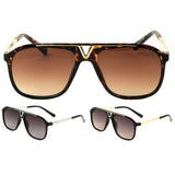 Deniro Square Retro Luxury Hip Hop Aviator Sunglasses