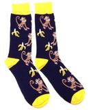 Fine Fit Casual Funny Animal Pattern Knit Crew Socks