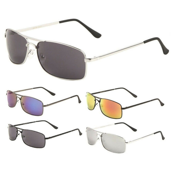 Matrix Slim Rectangular Classic Aviator Sunglasses