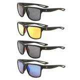 Khan Soft Rubber Classic Square Sport Outdoor Retro Designer Fashion Sunglasses