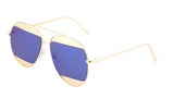 Split Half Lens Fashion Aviator Sunglasses