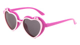 Kids Youth Girls Heart Shaped Cute Flip Up Sunglasses