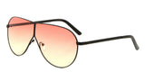 XL Oversized Split Shield Retro Aviator Sunglasses