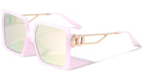 Womens XL Oversized Square Luxury Aviator Sunglasses