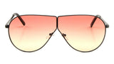 XL Oversized Split Shield Retro Aviator Sunglasses