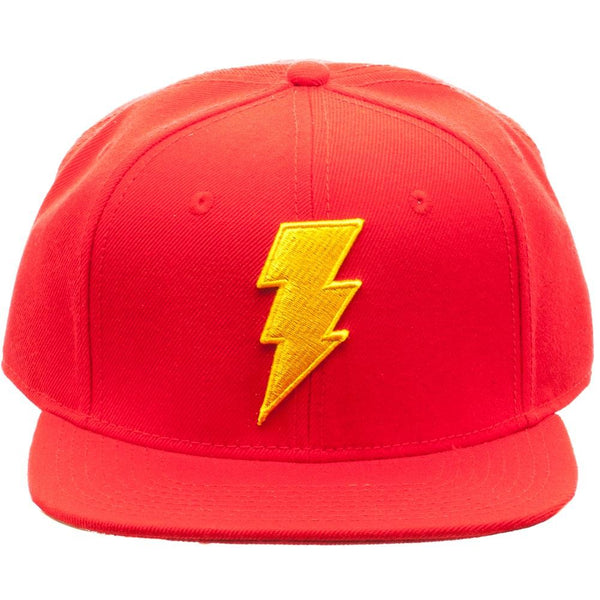 DC Comics Shazam Red 3D Embroidered Logo Snapback
