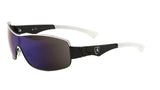 Khan Slim Sport Wrap Around Chopper Shield Sunglasses