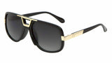 Gazelle Deejay Square Retro Hip Hop Luxury Aviator Sunglasses