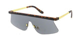 Kahuna Semi Rimless One Piece Shield Lens Sunglasses