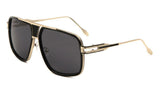 Gazelle Tycoon Hip Hop Square Luxury Aviator Sunglasses