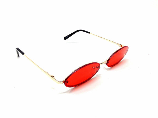 Slim Rimless Classic Oval Round Lennon Luxury Sunglasses